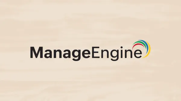 Zoho, ManageEngine, Logo, Wood background, blur